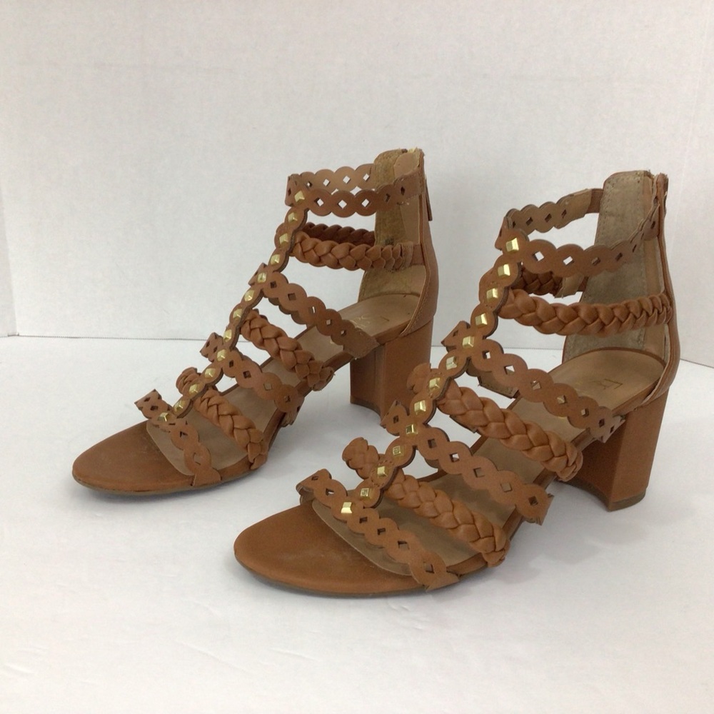 Franco Sarto “Paisley” Cage Heeled Sandals, 7.5M
